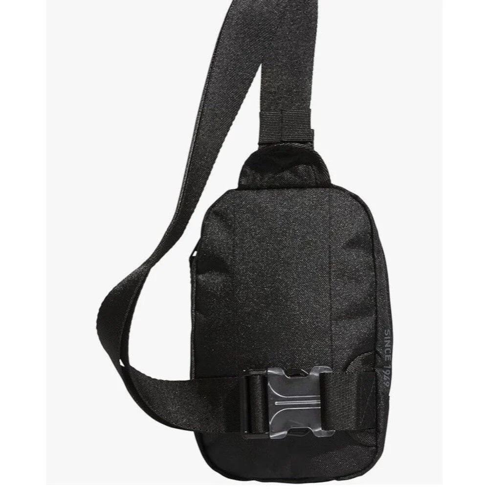 Adidas Unisex Zip Pocket Prime Mini Sling Crossbody Bag Black OS